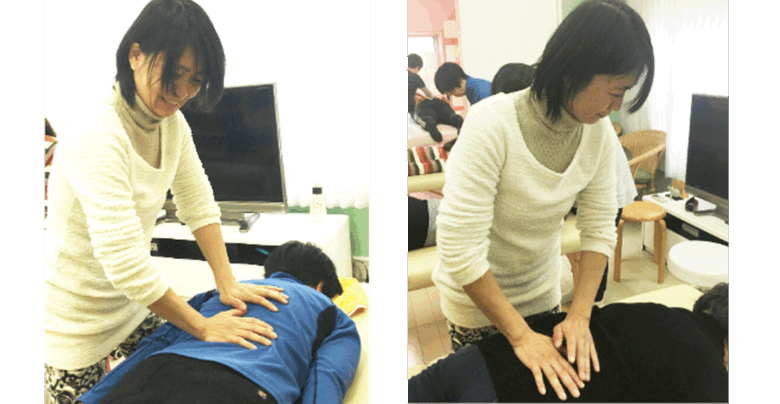 西川亜希子が実際にDRTを行っている様子