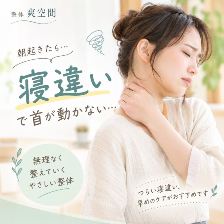 寝違え｜首が痛い・動かしにくいときに